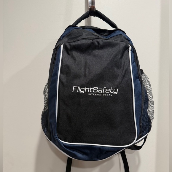 unknown Other - FlightSafety International Black & Navy Backpack. NWOT